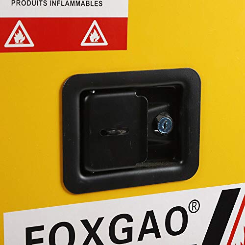 Tbvechi Safety Storage Cabinet 12 Gallon Flammable Liquid Safety Cabinet Hazardous Cans Storage Locker For All Kinds Of Commercial And Industrial Environments #TOP4