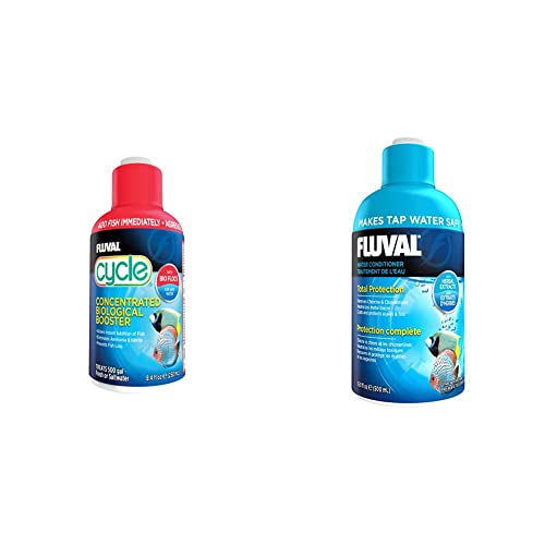 Fluval Water Treatment For Aquariums Bundle, Biological Enhancer And Water Conditioner #TOP13