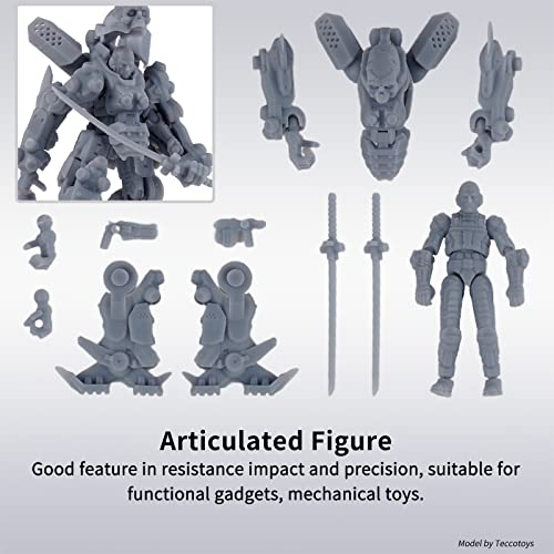 Chitu Systems Lanza Resina Rígida para Impresión 3D LCD de Gadgets Funcionales: Baja Contracción y Características de Ingeniería para Figuras Articuladas (Negro) - Fernando Cortés