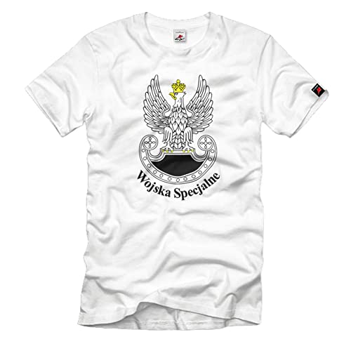 T-Shirt emblème Pologne armoiries Polska wojska specjalne pour passionné militaire