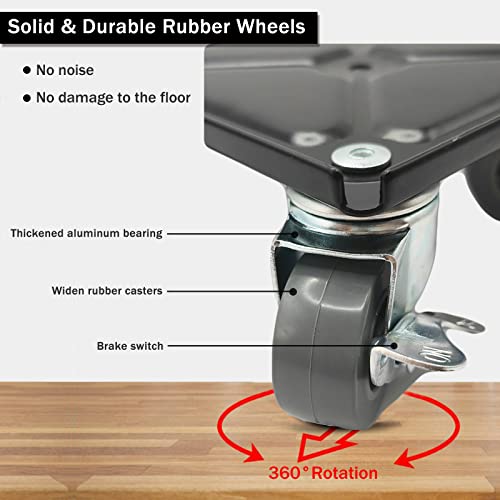 Tnicet Furniture Mover Dolly With 4 Wheels,Heavy Duty 3080Lbs Load Capacity,Easy Furniture Lifter Mover Tool Set With Anti-Slip Pad, 4 Pack #TOP3
