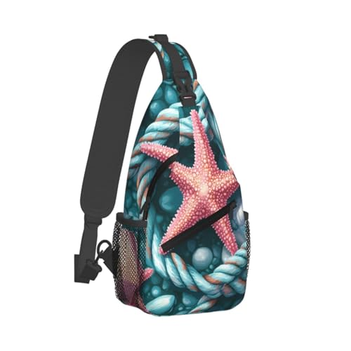 Bolso bandolera Ocean Starfish Shell para hombre y mujer miniatura 2