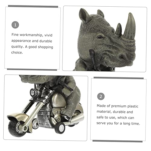 STAHAD Tyrannosaurus Rex Pull Machine Toy Para Criança Animal Montando Motocicleta Brinquedo Modelo