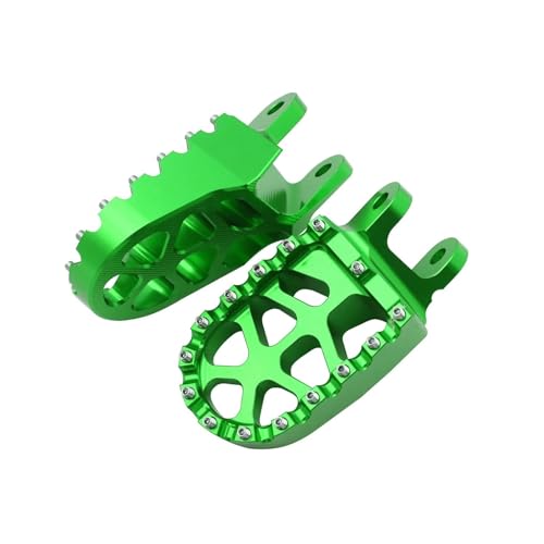Repose-pieds anti-slip pour KLX250 et KLX650 - Pédales CNC argent haute adhérence