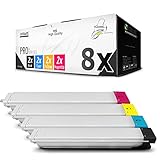 MWT - Toner 8 X compatibile con Samsung MultiXpress X7400 X7500 X7600 SL-X7500 SL-X7600 sostituisce K806S C806S M806S Y806S