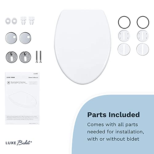 Luxe Bidet TS1008E Elongated Comfort Fit Toilet Seat With Slow Close, Quick Release Hinges thumb #8