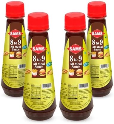 Sams 8 to 9 All Meals Sauce 200g | Pack of 4 All Meal Cooking Sauce | Multipurpose Sauces For Home Use | Restaurants