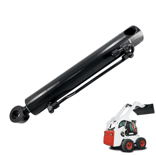 Image of 7208419 Hydraulic Tilt Cylinder, Hydraulic Bucket Cylinder New Fits for Bobcat A300 S220 S250 S300 S330 T250 T300 T320, Rod 1-1 /2 inch, Bore 3 inch, Stroke 15 inch, Pin to Pin- 25 inch