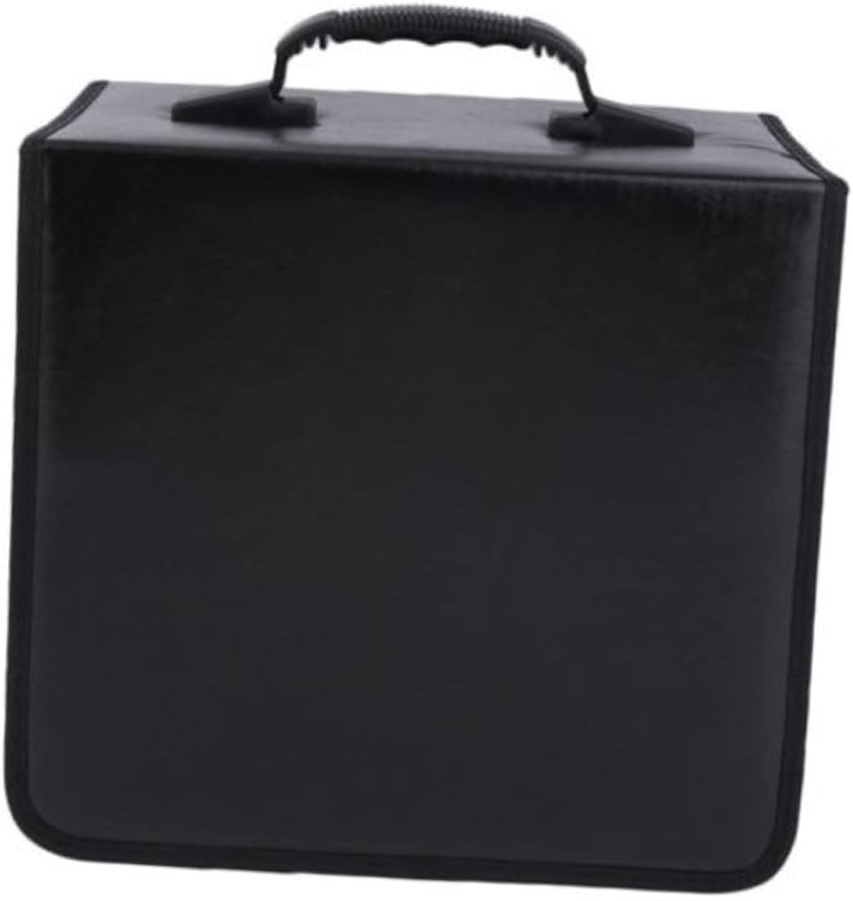 ABOOFAN Cd Case Handle Large Capacity Cd Wallet Organizer Bag Portable Zipper Case