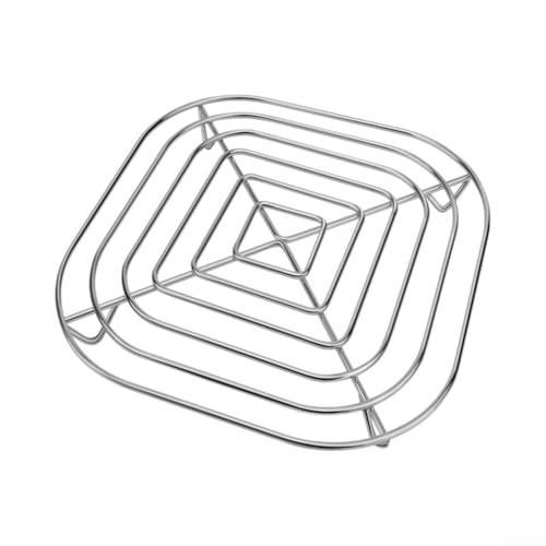 Panier de rechange pour friteuse à air Crispi FN101, plateau carré en acier inoxydable 304, grille de cuisson de 20 cm avec flux d'air amélioré, passe au lave-vaisselle