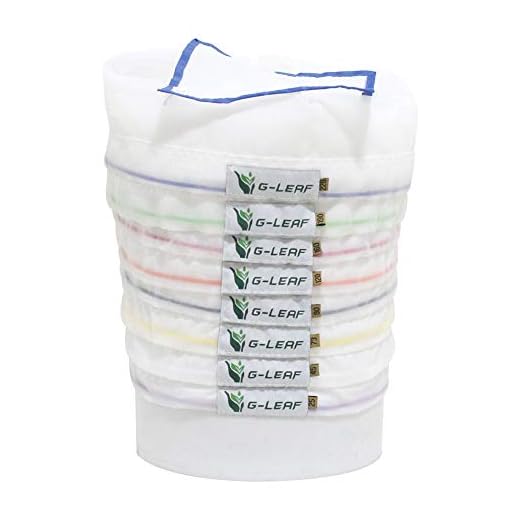 G-LEAF Bubble Bags All Mesh,5 Gallon 8 Bag Herbal Ice Bubble Hash Bag Kit, Filtration Bags Set with Pressing Screen and Carrying Bag