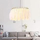 hängelampe weiß federn Durchschnittliche Lebensdauer:2 W (h); Bestrahlungsfl?che:10m2-15m2, Fl?che:10-30 Quadratmeter, geeignet für:Bar, Restaurant, Café, Bar, Schlafzimmer, Wohnzimmer usw.