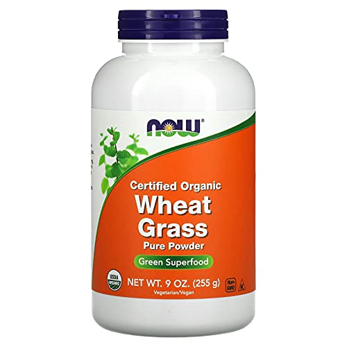 NOW-Supplements-Certified-Organic-and-Non-GMO-Wheat-Grass-Powder-Green-Superfood-9-Ounce