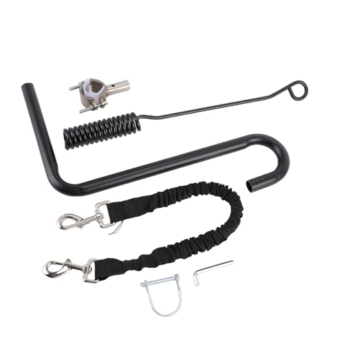 Naroote Fixation de Laisse de Vélo pour Chien avec Corde élastique Absorbant Les Chocs, en Nylon Réfléchissant, Laisse de Mains de Chien D'équitation, Longueur Réglable pour Le Cyclisme