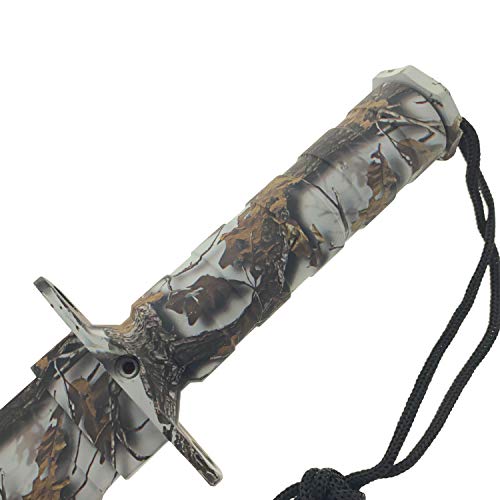 Outlander 13.5" Survival Fixed Blade Hunting Knives With Emergency Kit (Snow Camo) #TOP5