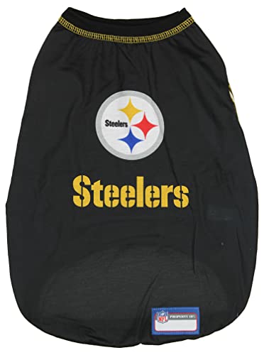 Zubaz NFL Team Pet T-Shirt for Dogs, Pittsburgh Steelers, Medium