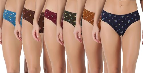 Image of Dollar Lehar Super Combed Cotton Women's Printed Hipster Panty - Actual Print May Vary