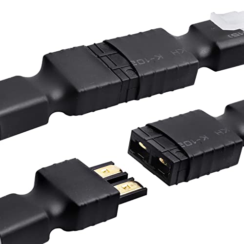 Image of RC Battery /Charger Plug Adapter Unwired for Traxxas TRX to Big Tamiya Plugs fit Slash /Rustler /Stampede /Bandit /E Revo NiCd NiMH Lipo RC Cars Truck Truggy Buggy Tank Airplane Helicopter Boat