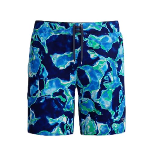 Speedo The Lookout Boardshort 18" Print Watershort para Hombre, Sugar Blue, 38