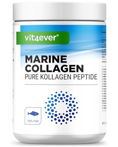 Poudre de collagène marin - 500g - Peptides d'hydrolysat de collagène bioactifs - Solubilité parfaite - Collagène de poisson - Naturel - Matière première de qualité - Neutre