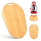 Mixer Sliding Mat for Kitchenaid Mixer, Appliance Slider Compatible with Kitchen Aid 4.5-8 Qt Tilt-Head Stand Mixers,Bamboo Slider Mat Kitchen Aid Mixers Accessory for Baking & Cooking