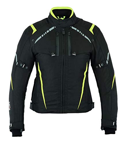 LOVO - Chaqueta Moto Mujer 4 Estaciones Tricapa Corta - Cazadora Moto Mujer para Verano e Invierno - Estilo Deportivo y Alta Resistencia - Ropa Moto Mujer Cómoda para Todas las Estaciones