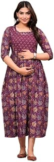 Fit and Flaired Cotton Printed I Maternity I Kurti I Kurta I Gown I Midi I Maxi I Feeding Kurti I for Women Price In India
