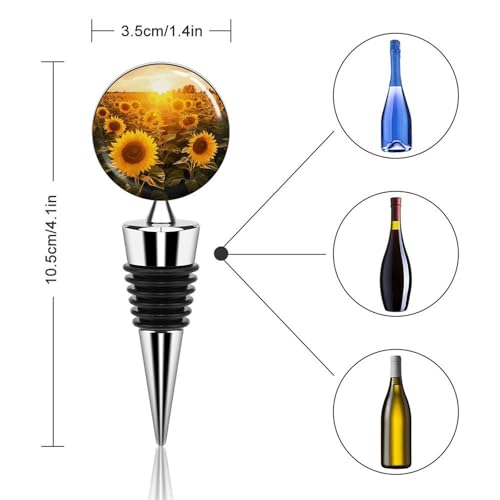 Bouchon de bouteille de vin réutilisable avec joint silicone
