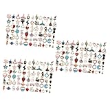 LALAFINA 300piezas Pendientes De Aleación Para Joyería Accesorios De Colgante De Goteante Decoración Para Pulseras y