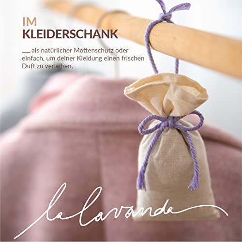Lavendelsäckchen Lalavanda mit getrockneten Lavendelblüten – 6 Stück