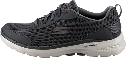 Image of Skechers Men's Gowalk 6-Athletic Workout Walking Shoes with Air Cooled Foam Sneakers, Charcoal 2, 9.5