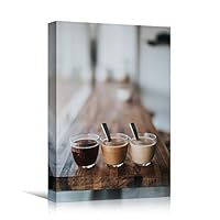 Canvas Wall Art Coffee Coffee Drinks Farmhouse/Country Kitchen Multicolor Photography Relax/Calm - 12x18 inches