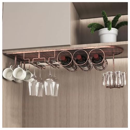 Casier à vin flottant pour optimiser le rangement des bouteilles sous armoire - 2