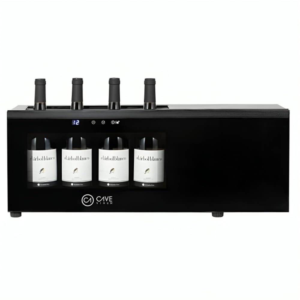 MBH - Vinoteca Profesional 4-12º con compresor para 5 Botellas. Cava de Vino Expositora Refrigerada de barra y contrabarra con control de temperatura LED para Hostelería.
