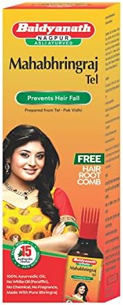 Baidyanath Asli Ayurved Mahabhringraj Tel | Ayurvedic Hair Oil | Hairfall Control | 200ml