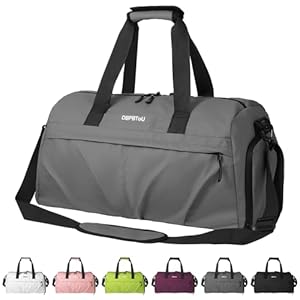 Sac de Sport Femme Homme en Matériau Rigide, avec Compartiment Ventilé et Sac Étanche
