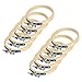 Produktbild upain Stickrahmen 10cm 10 Stück Stickrahmen Holz Embroidery Hoop Set Runden Bambus Stickerei Ring für DIY Kunst Handwerk Handliches Nähen