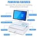 PA-DABAOO Smart Cash Register POS System with Dual Screen,All-in-One Cash Register Built-in Receipt Printer,15.6 Inch Touch Screen POS Systems,Keyboard & Drawer,White