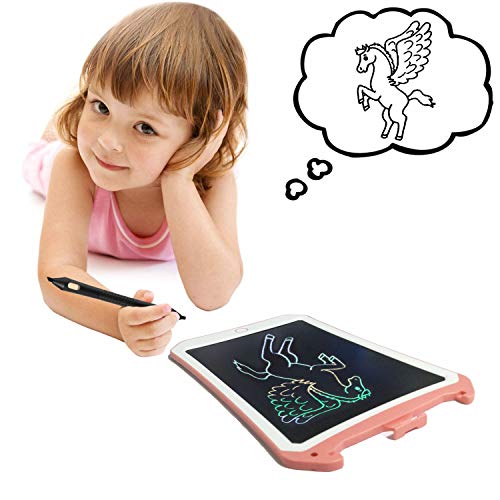 8.5 inch Writing &Drawing Board Doodle Board Toys for Kids, VNVDFLM Birthday Gift for 7-8Years Old Kids & Adults Color LCD Writing Tablet with Stylus Smart Paper for Drawing Writer (Pink01)