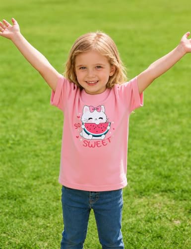Image of Toddler Girls T-Shirt Short Sleeve Cartoon Graphic Tee 2-6T | Crewneck tops, Fashion summer fall outfits, Trendy casual clothes, Kids birthday