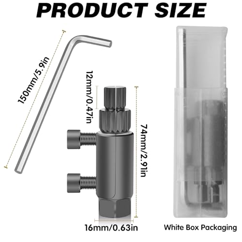 Werkzeug zum Ausdrehen von Gewinden gebrochener Rohre, Gewindedreher für gebrochene Ventile, Werkzeug zum Entfernen von Wasserhähnen, Schraubenschlüsselsatz mit, 45er Stahl für 1/2/ 3/4/ 1