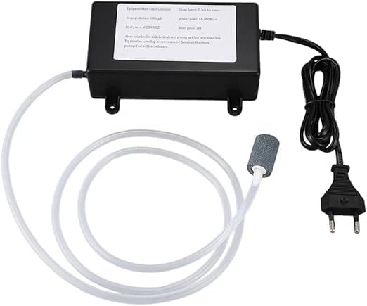 Household Multi-functional Ozone Generator for Air Purification, Water Treatment, Vegetable Cleaning - 1000 mg/h Machine for Purifying Water