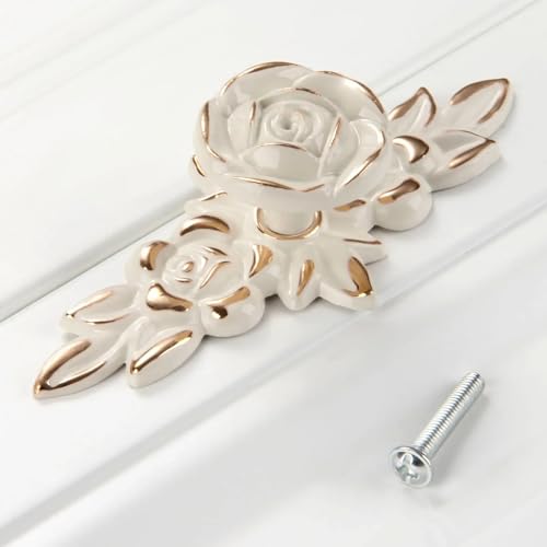 Poignées de meuble fleur de rose pour changer de décoration - 3