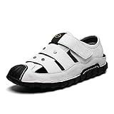 sommer mode herren 2019 Sommer-Sandalen: Erweiterte Oberteil aus Leder, weich und hautfreundlich, halten die Füße trocken, atmungsaktiv.