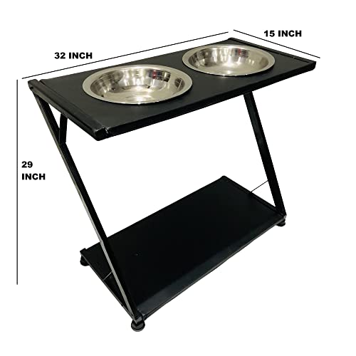 APPLE FURNITURE Beauty Parlour Salon Cutting Barber Double Manicure Padicure Trolley with Wheels and 2 Bowl Heavy Duty Trolley (Black) Z Type - Image 3