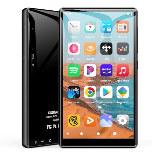 Image of SWOFY 96GB MP3 Player with Bluetooth and WiFi- D26 5 inch HD Full Touch Screen MP3 Player with Spotify, Amazon Music,YouTube,Pandora,Libby,Android MP4 Music Player for Kids