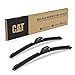 CAT C2.0 Wiper Blades (2-Pack), Front or Rear Wiper Blades for Cars SUVs Trucks, Direct OEM Replacement, Heavy Duty Streak-Free All Seasons Silent Crystal Clear Easy Installation - 22