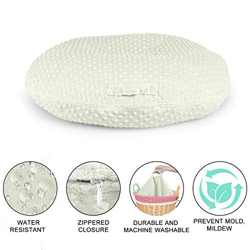 Capa removível para recém-nascido, supermacia, premium de bolinhas de pelúcia, resistente à água, pa