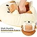 shownicer Plüschtier Bulldogge Hund Kuscheltier Mit Rugby Stofftier Kawaii Hund Plüsch Kissen Spielzeug Hund Wurfkissen Geschenk für Kinder Jungen 3+ Jahre (Hund & Rugby, 30cm)