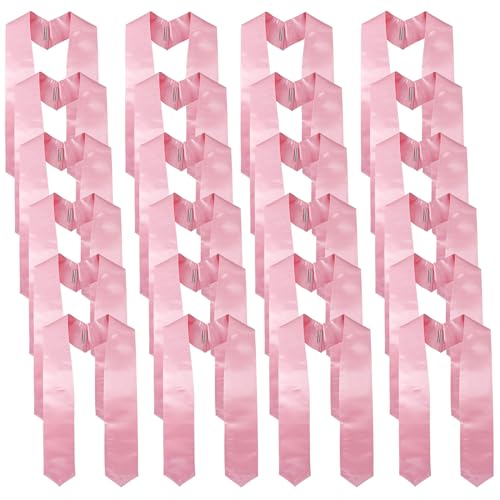 Image of GraduationMall 24 Pieces 72 Inch Plain Graduation Stole Bulk Sublimation Blank Honor Graduation Sash Unisex Adult